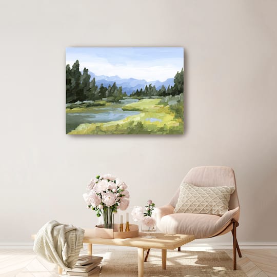 Lumaprints Canadian Rockies Banff National Park Mountain Canvas Giclée Art